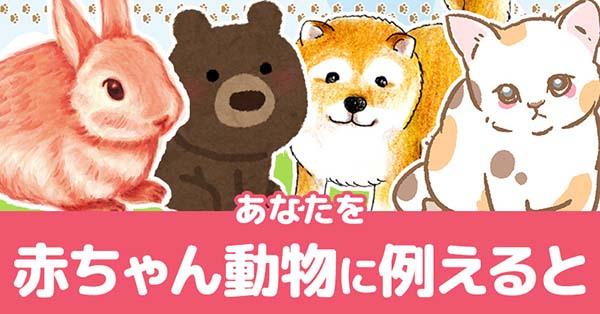 あなたを赤ちゃん動物に例えると!!