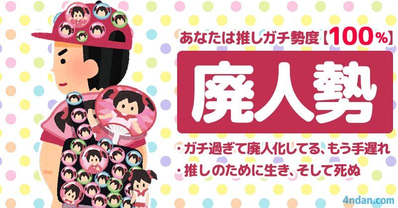 推しガチ勢度100%【廃人勢】