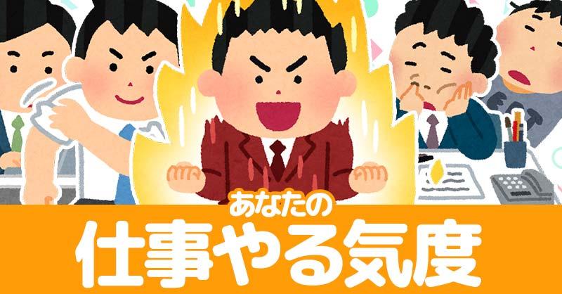 あなたの仕事やる気度!!