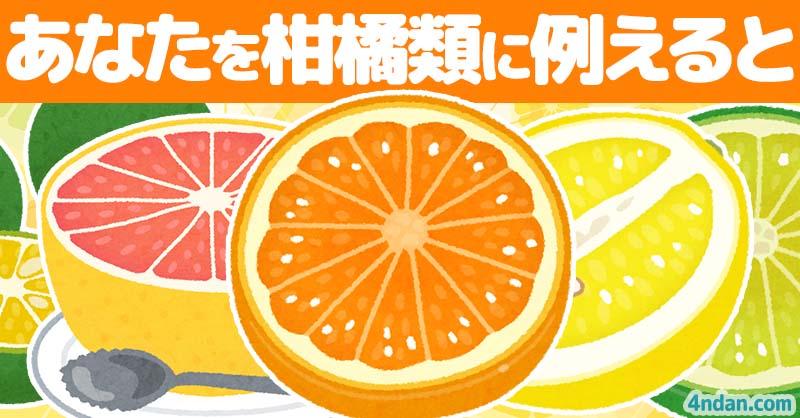 あなたを柑橘類に例えると🍊